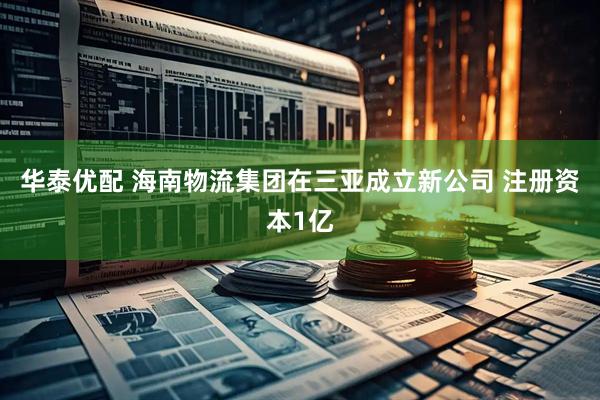 华泰优配 海南物流集团在三亚成立新公司 注册资本1亿